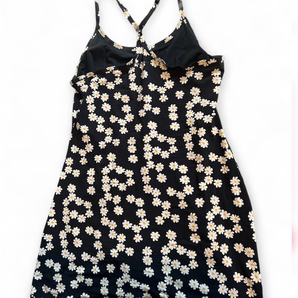 Outdoor Voices Black Daisy-Print Mini Dress - Picture 8 of 8